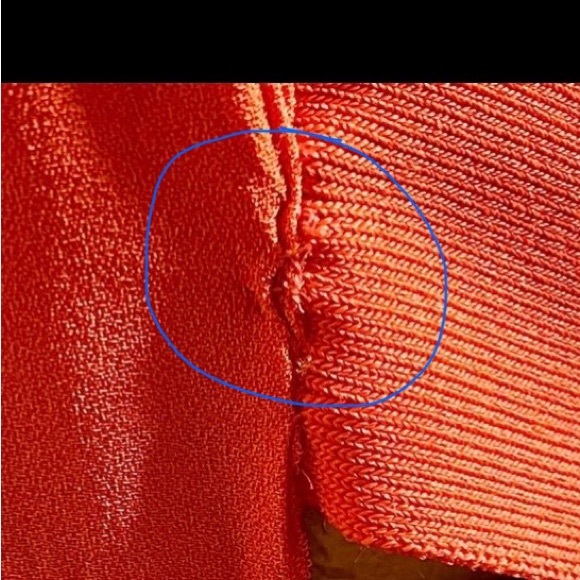 ALC High Side Slit  Sleeveless Midi  Sheath Dress in Vibrant Orange  Sz 4 - Picture 12 of 13